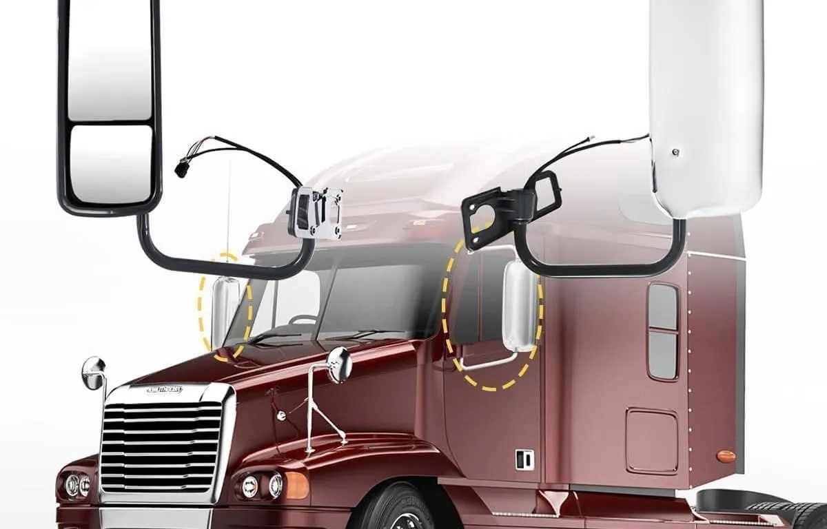NEW $290 Chrome Right Side Door Mirror