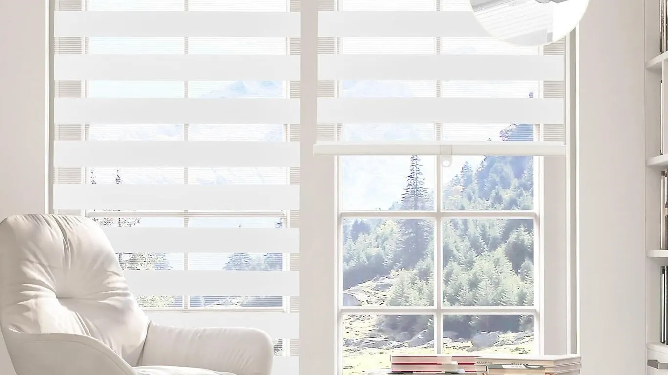 New $72 (46") KELIXU Cordless Zebra Blinds White