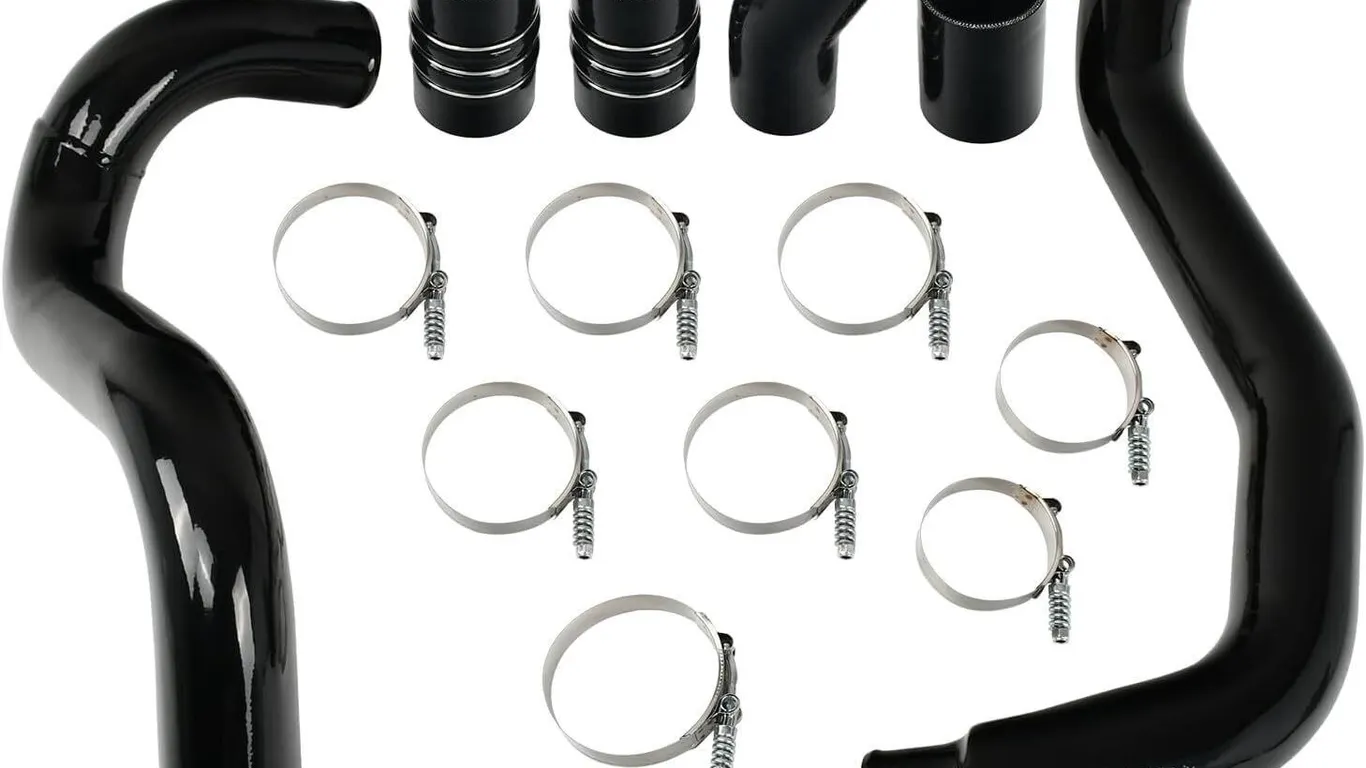 New $170 Glossy Black Aluminum Intercooler Kit