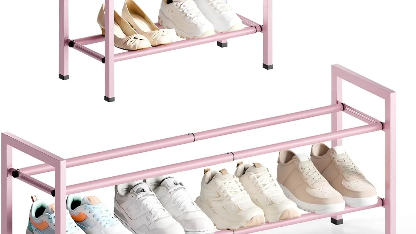 NEW $46 Bumusty Expandable Shoe Rack, 18 33 in