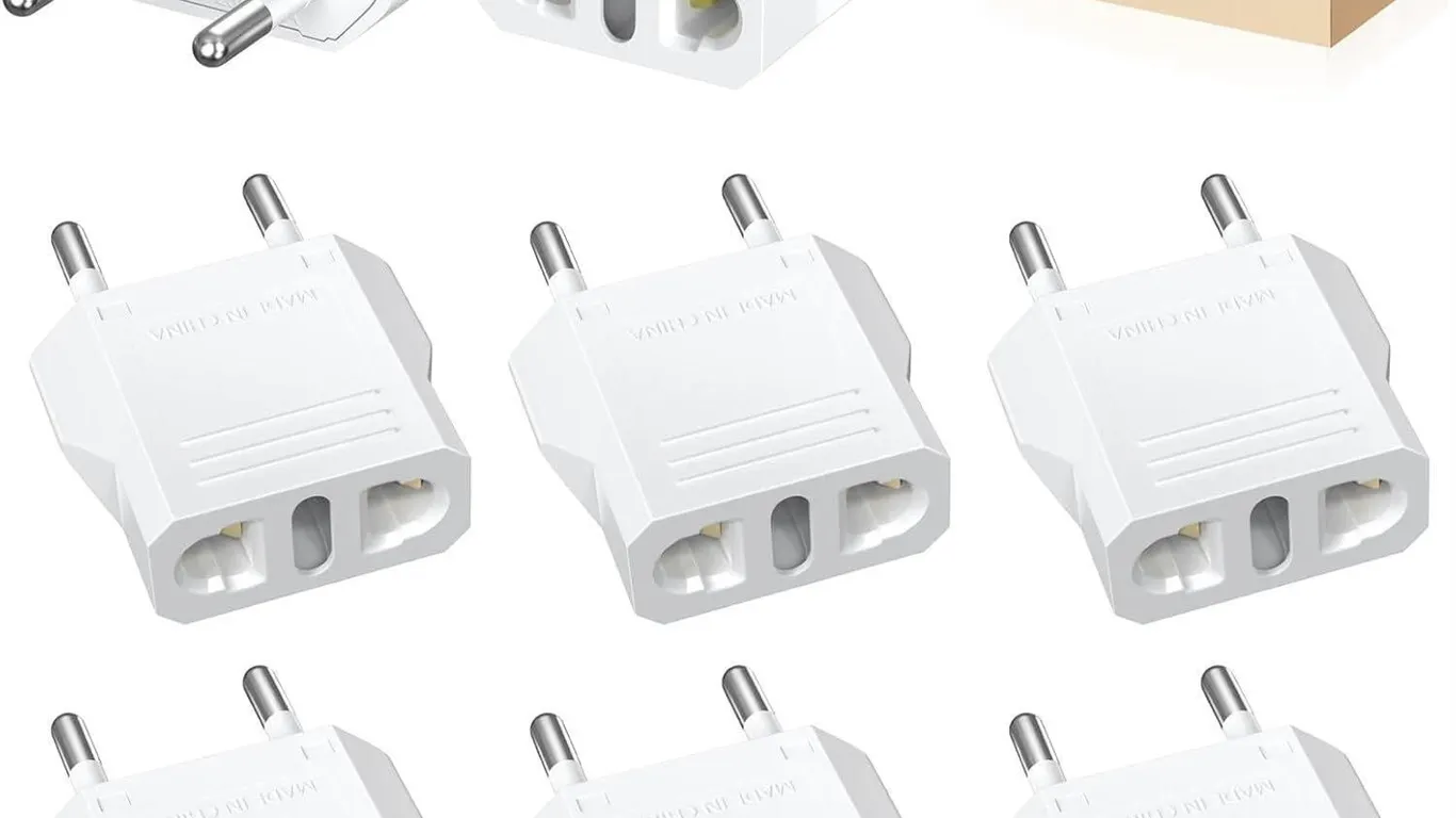 NEW 10 Pack of US/CA to European Plug Adapter