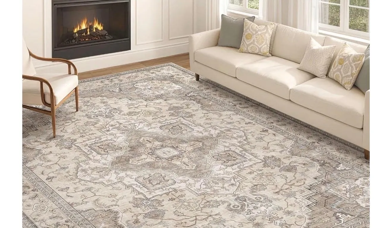 NEW $196 EIEIHOUSE 10x14 Area Rug Washable