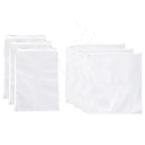 New 6pcs Nut Milk Bag, Reusable Cheese Cloth