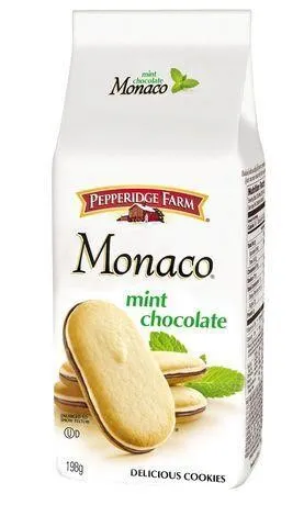 New SEALED PeppFarm Monaco Mint Cookies 12X198G
