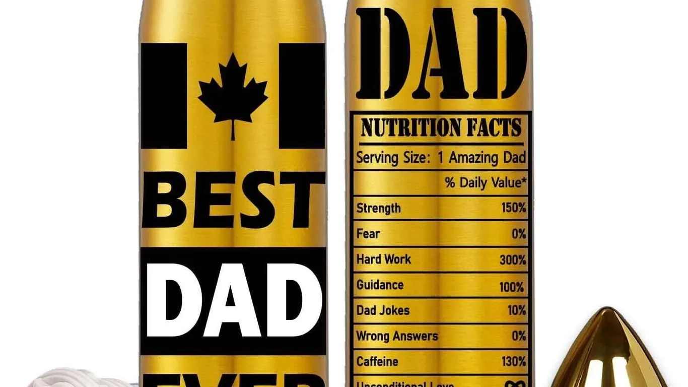 NEW 17oz "Best Dad Ever" Bullet Tumbler Gift