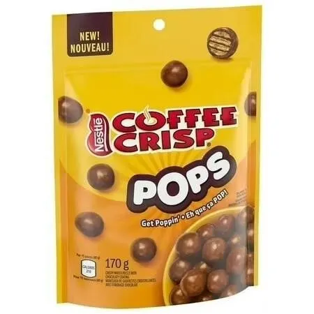 NEW Coffee Crisps Pops Snacks Pouch 170g
