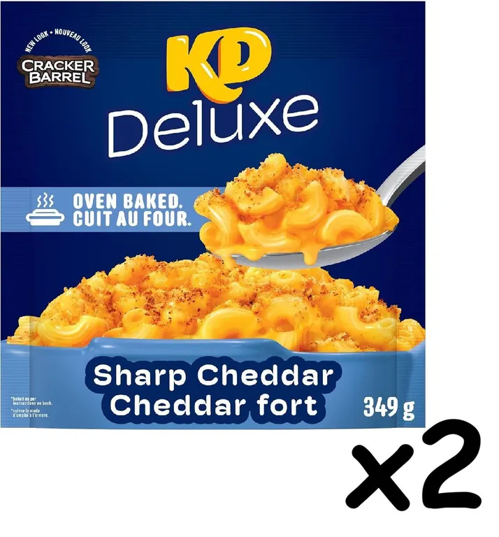 NEW 2PK KD Deluxe Sharp Cheddar Macaroni & Cheese