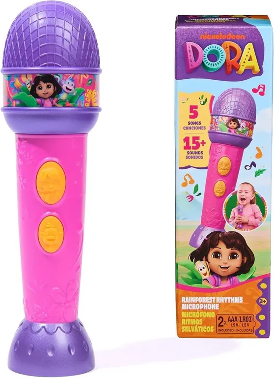 NEW Dora Rainforest Rhytms Microphone w/Music