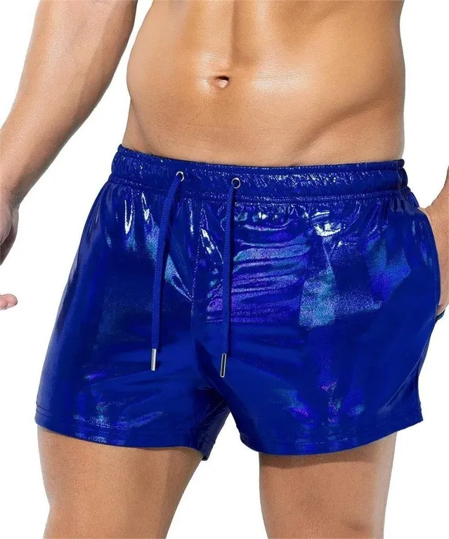 NEW $33 (S) Men's Holographic Metallic Shorts
