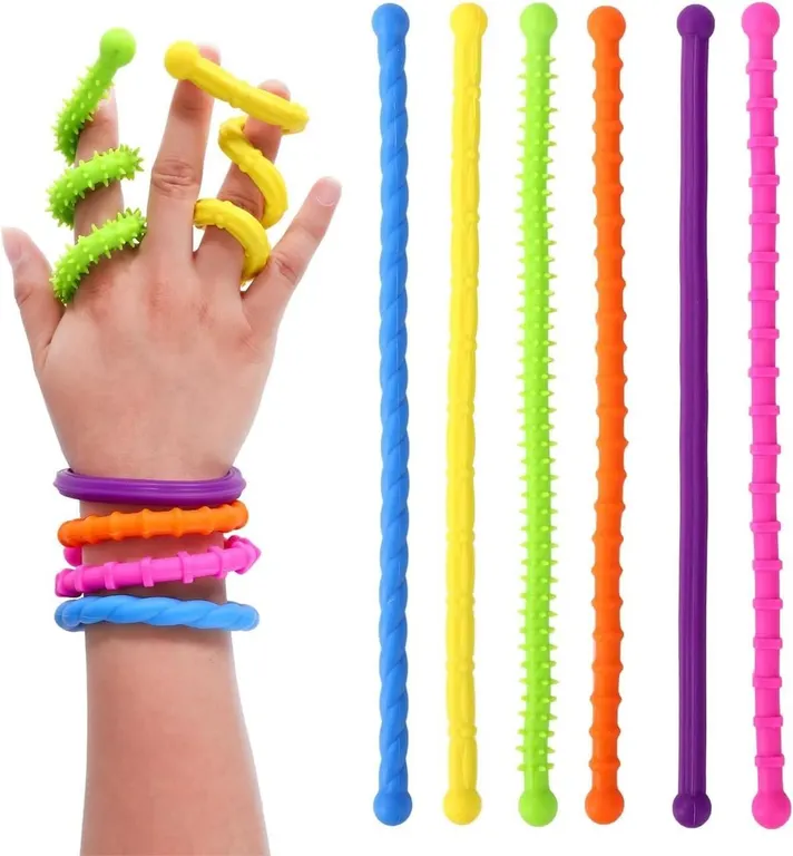 SEALED 6PK Textured & Colorful Fidget Toys