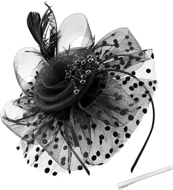 SEALED Women's High Tea Fascinator Headband w/Clip