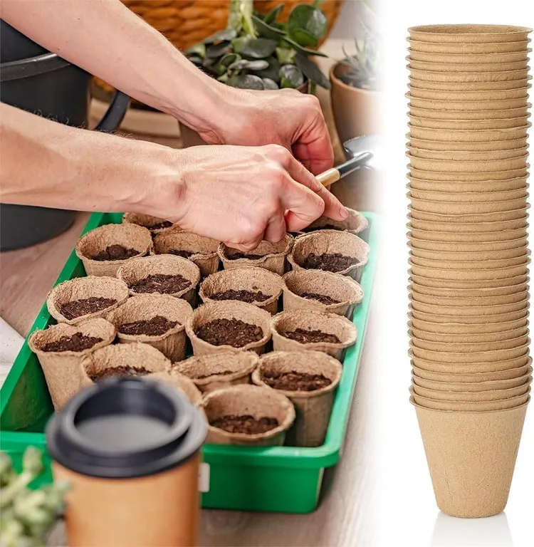 NEW 100PK 3" Peat Pots Set For Seeding/Germination