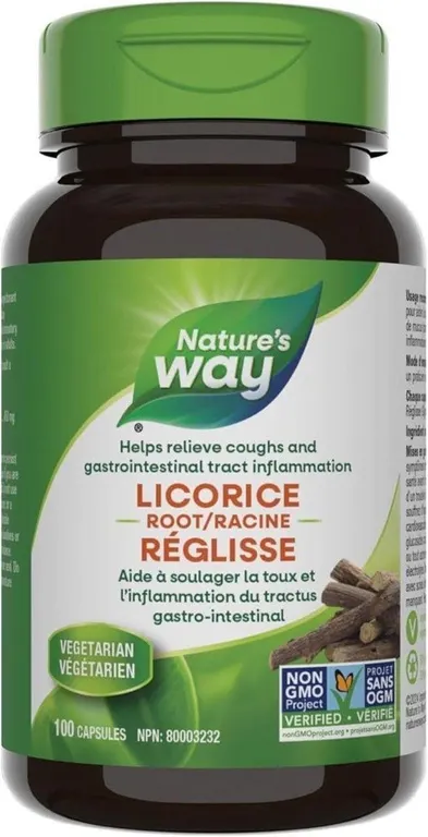 SEALED 100PK Licorice Root Herb Capsules for Cough