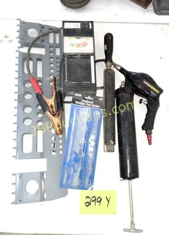 GREASE GUN, TOOL ORGANIZERS, ETC
