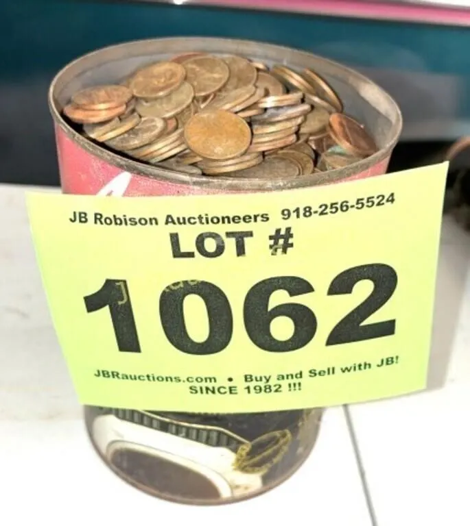 CAN OF PENNIES, CAN YOU GUE$$ HOW MANY?
