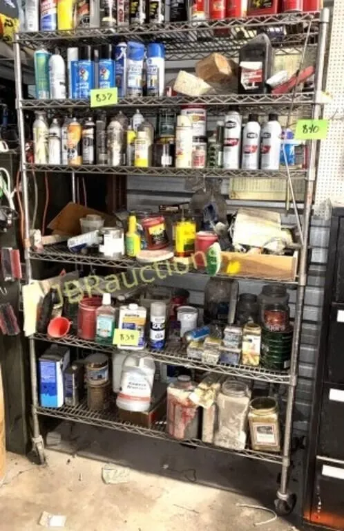 6 SHELF WIRE RACK ON CASTERS