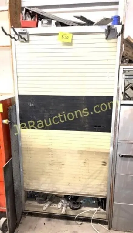 ROLL FRONT STORAGE W SLIDE OUT DRAWERS