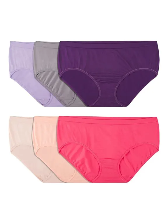 Fruit Of The Loom Womens No Show Briefs Size 6
