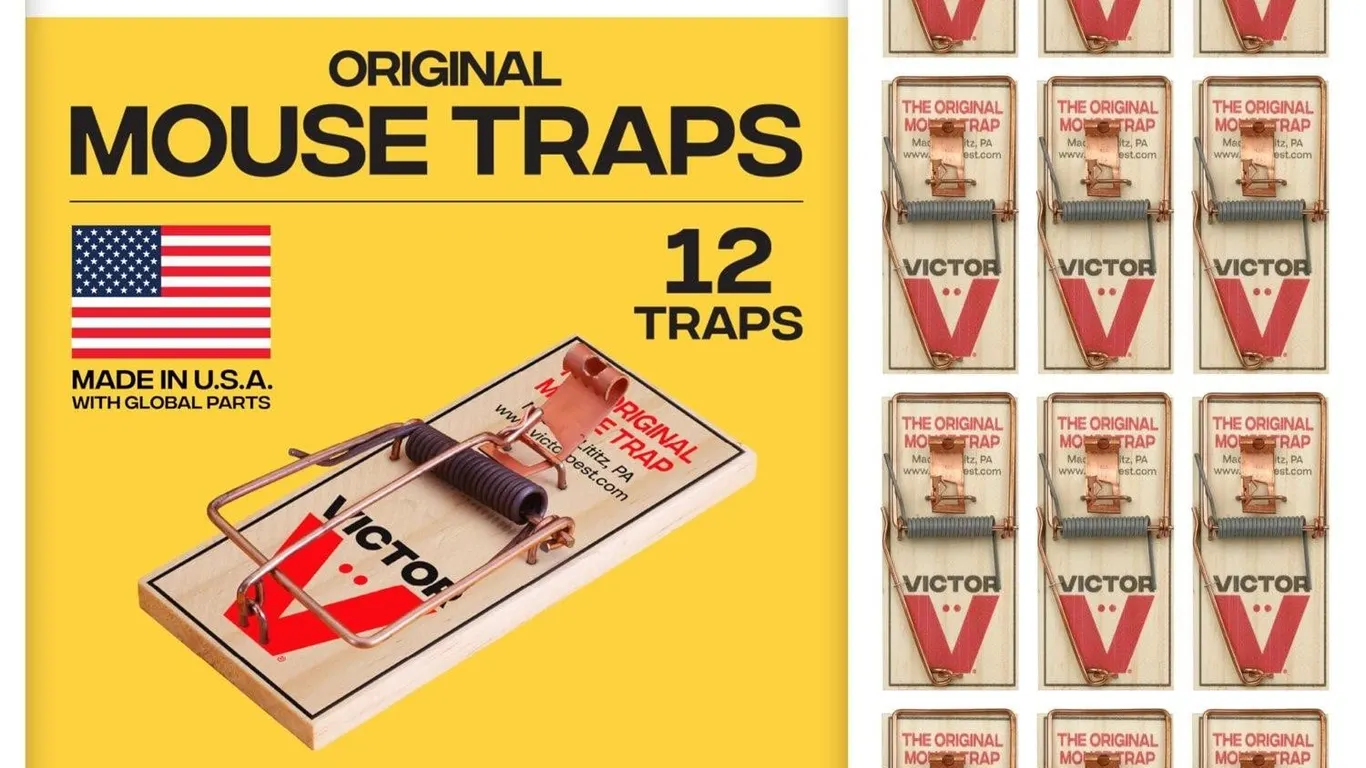 Victor Metal Pedal Mouse Traps 12-Pack