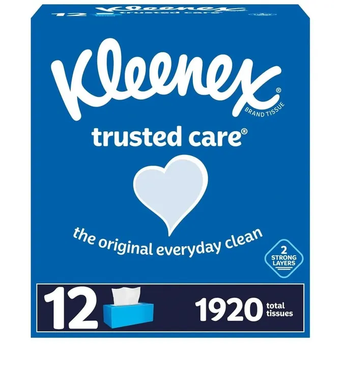 Kleenex Facial Tissues 160ct 12 Pack White