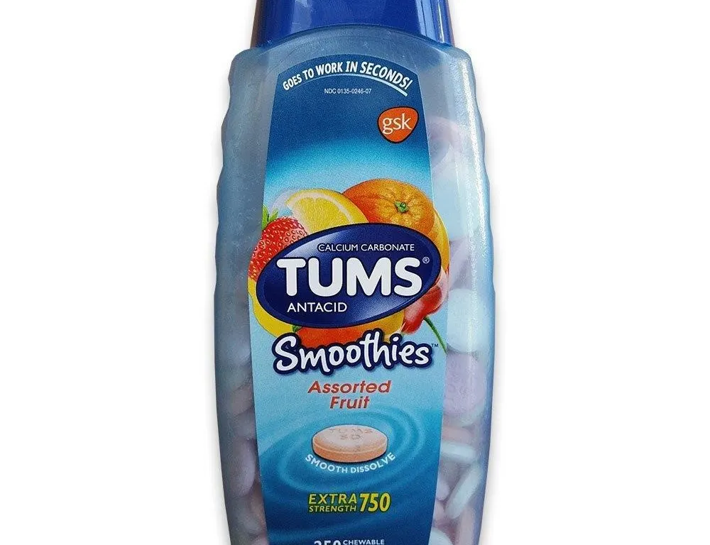 Tums Extra Strength Smoothies Antacids 250ct
