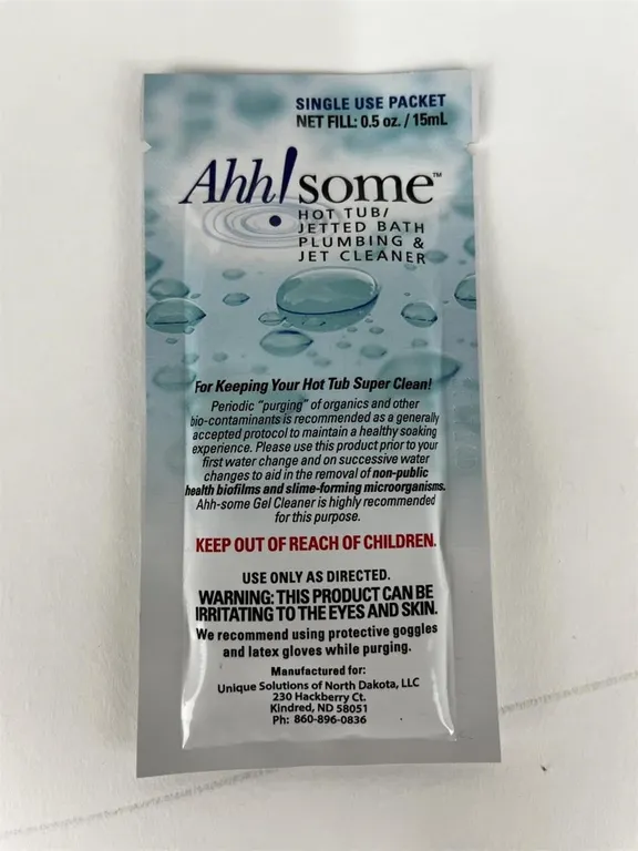 Ahh-Some Hot Tub Pipe and Jet Cleaner Sachet