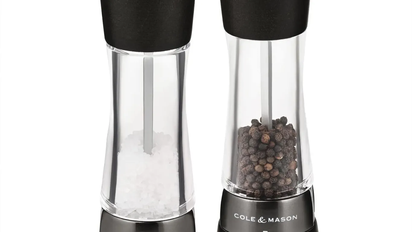 Cole Mason H332293 Derwent Salt Pepper Mill Set
