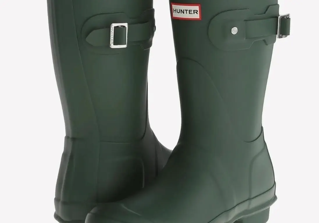 Hunter Original Short Rain Boots Green Size 8