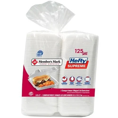 Hefty Sku21178593 1-Compartment Hinged...