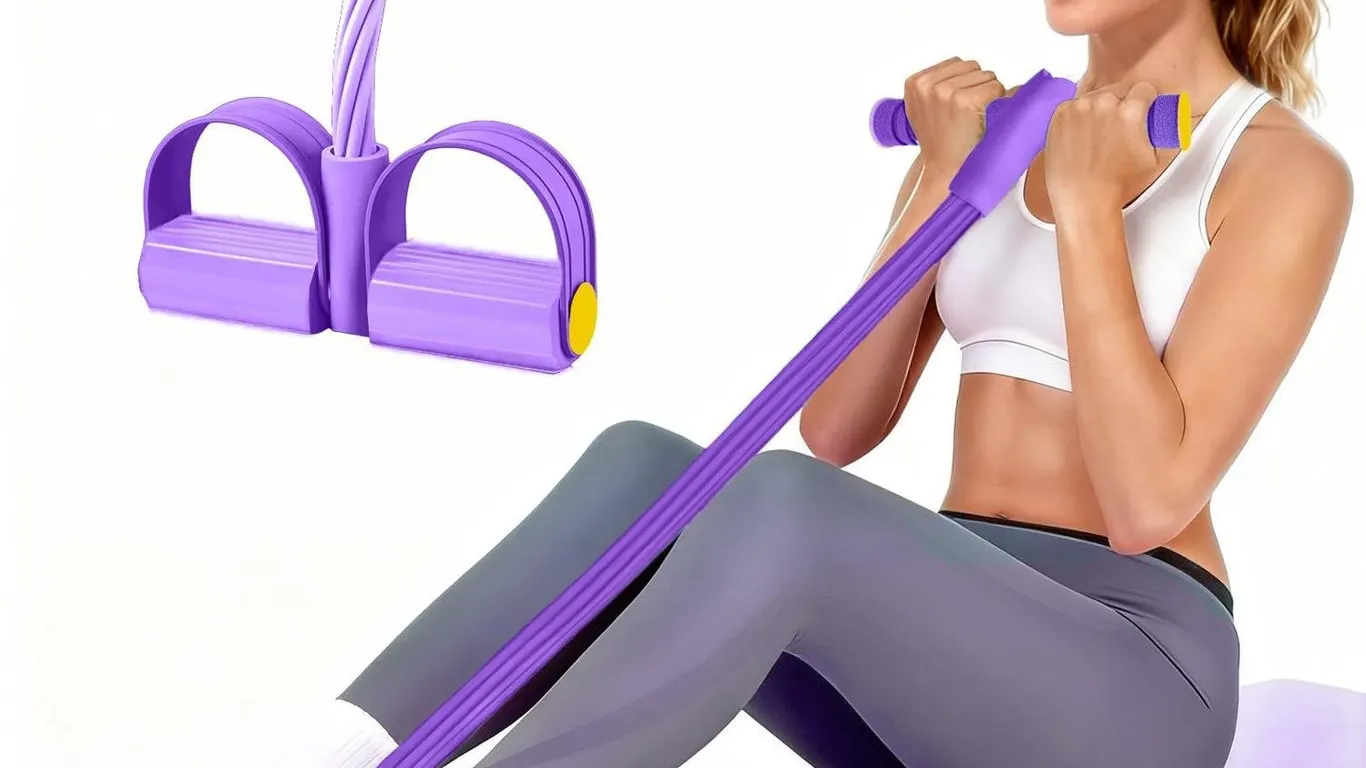 Spechance 6-Tube Pedal Resistance Band Purple