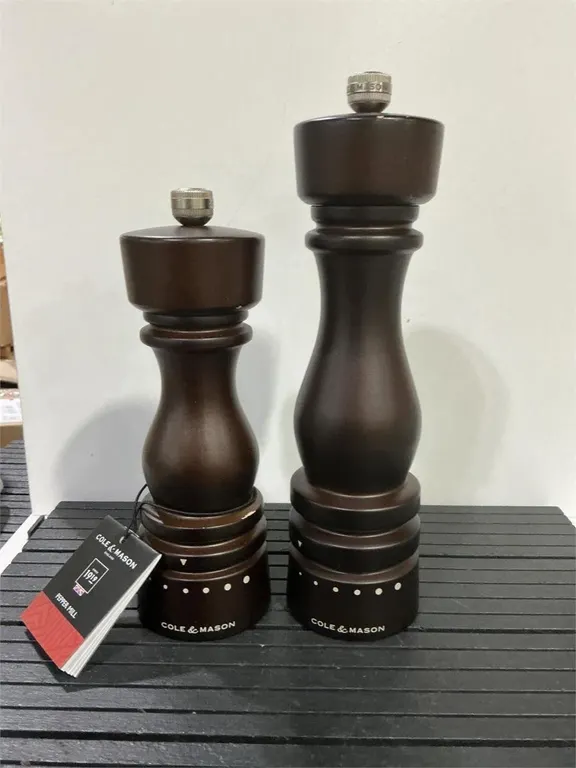 Cole and Mason Salt and Pepper Mill Set Dark Brown