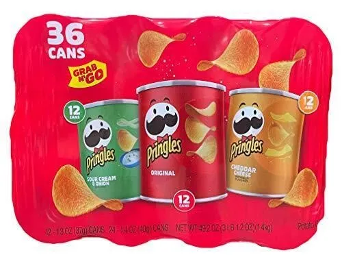 Pringles Bundle 36ct Potato Crisps Variety Pack
