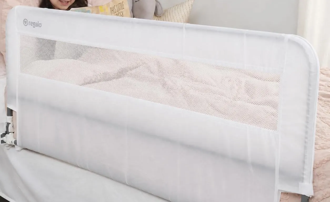 Regalo HideAway Bed Rail Guard 54in White