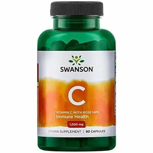Swanson Vitamin C With Rosehip 1000mg 90 Capsules