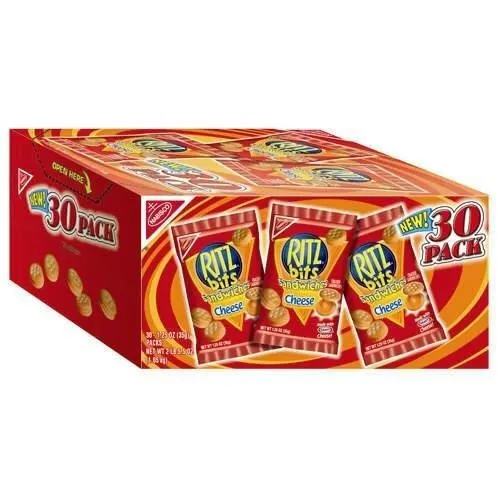 Nabisco Ritz Bits Real Cheese Sandwich Crackers...