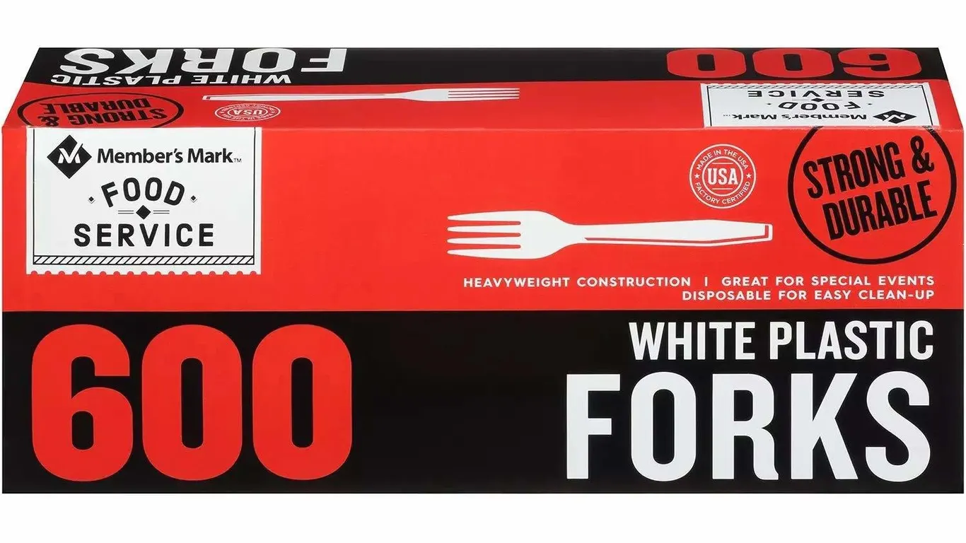 Daily Chef White Plastic Forks 600 Count