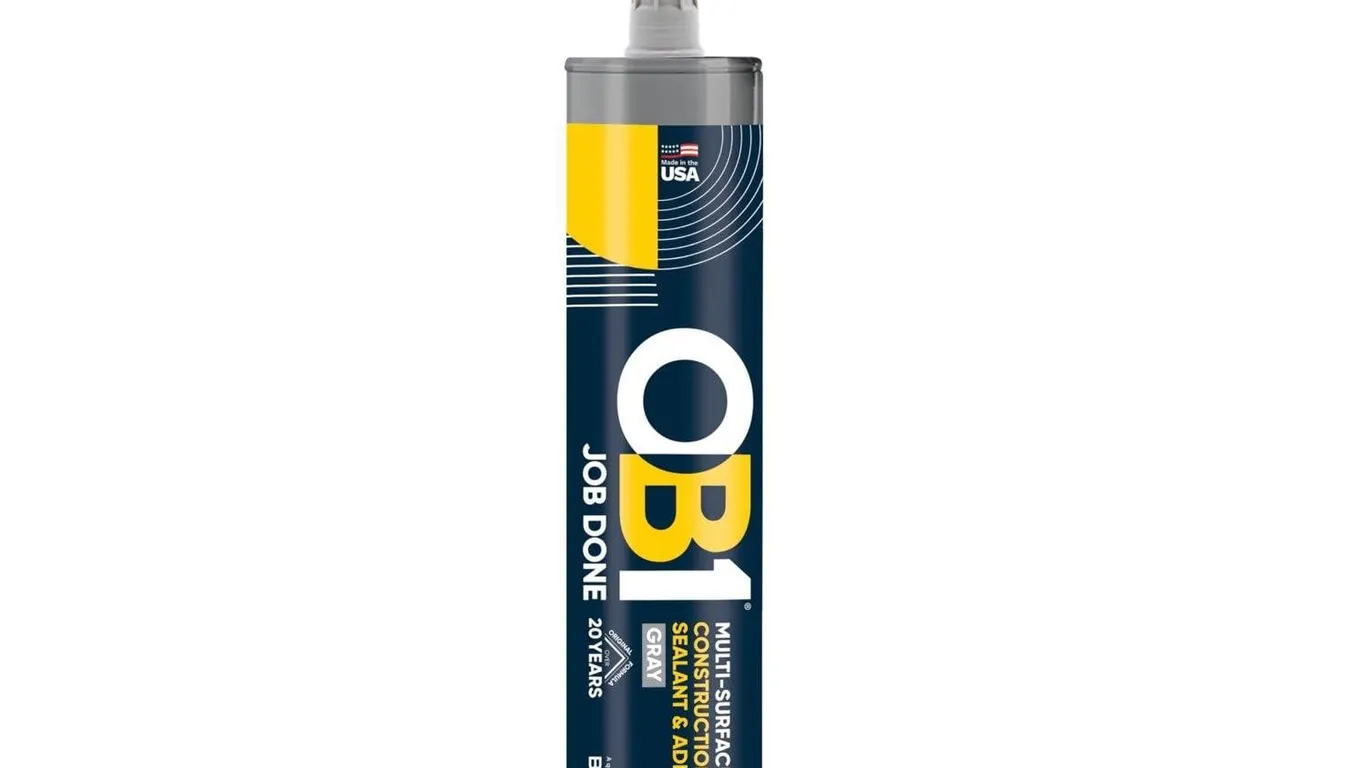 Ob1 Universal Caulk Sealant Adhesive Gray 10.1oz