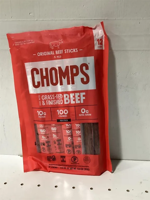 Chomps Original Beef Sticks 1.15oz 12 Pack