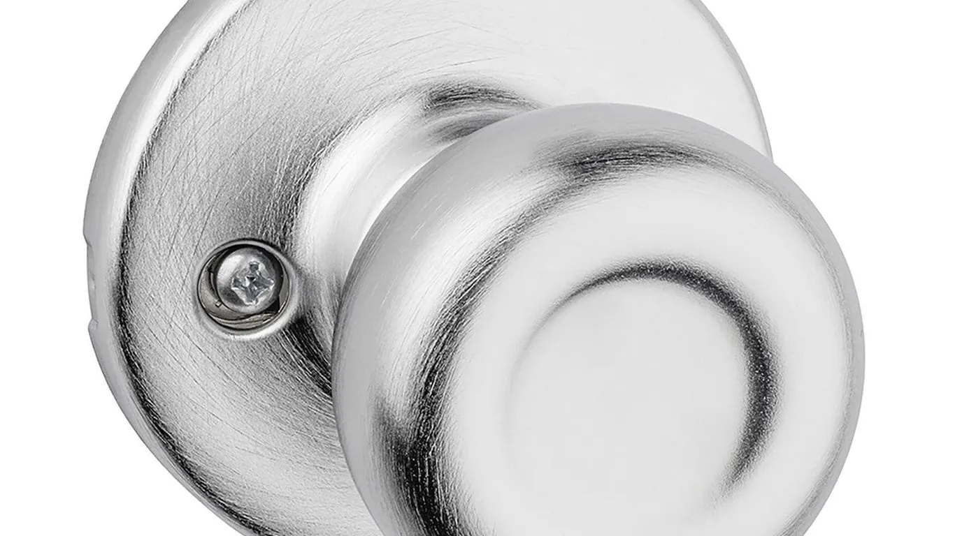 Kwikset Tylo Dummy Door Knob Satin Chrome 1 Pack