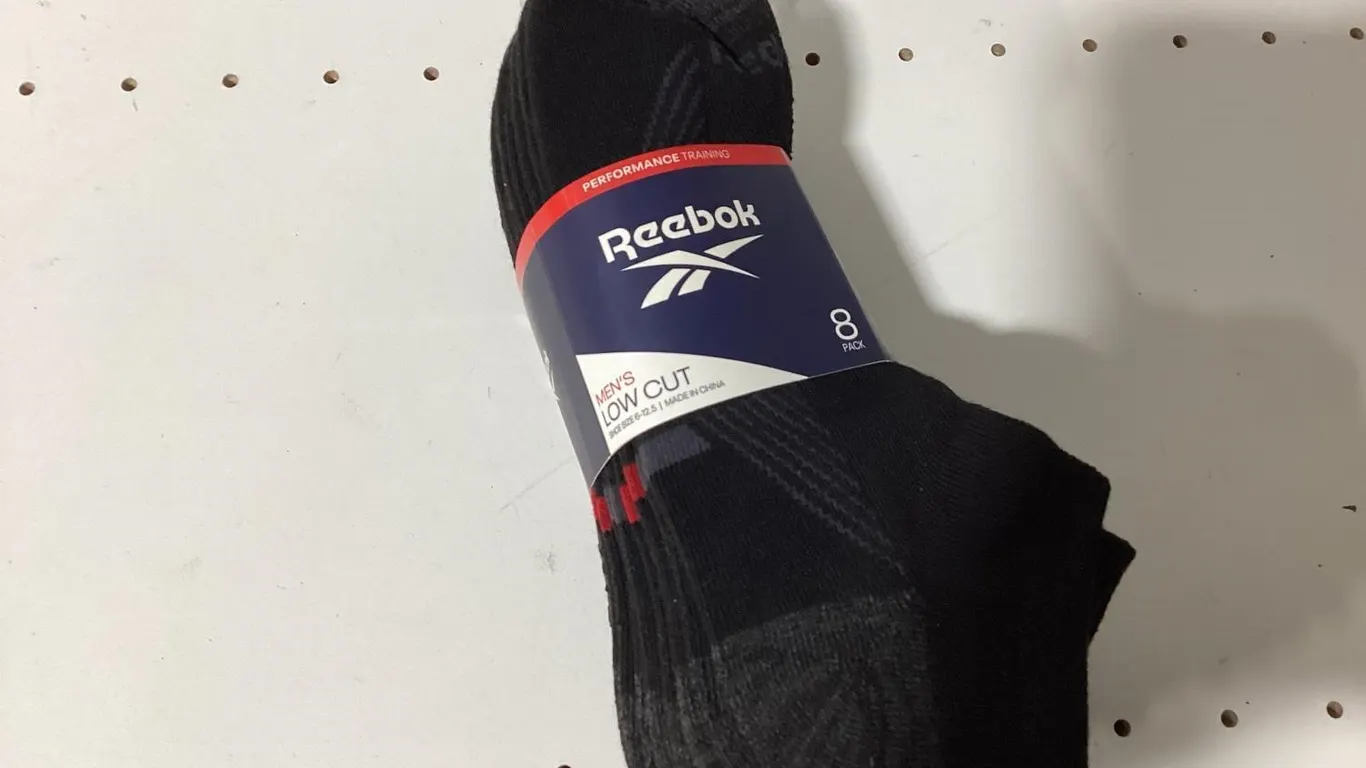 Reebok Low Cut Training Socks 8pk Black