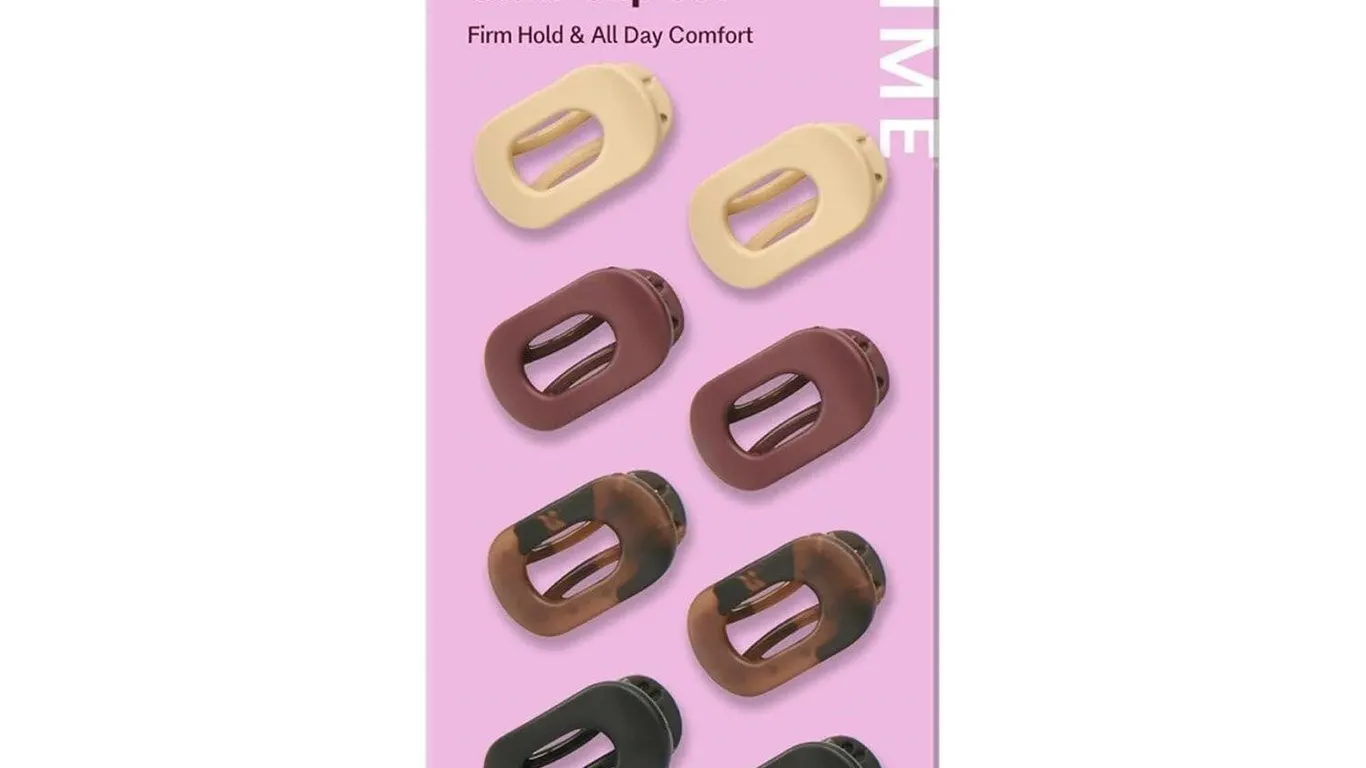 GIMME Beauty Lay Flat Claw Clip Set Non-Slip Sleek