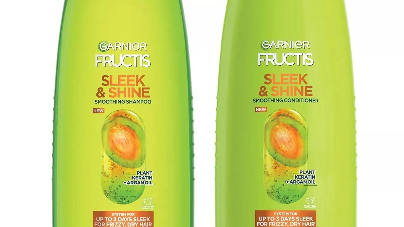Garnier Sleek Shine Shampoo Conditioner 40oz 2pk