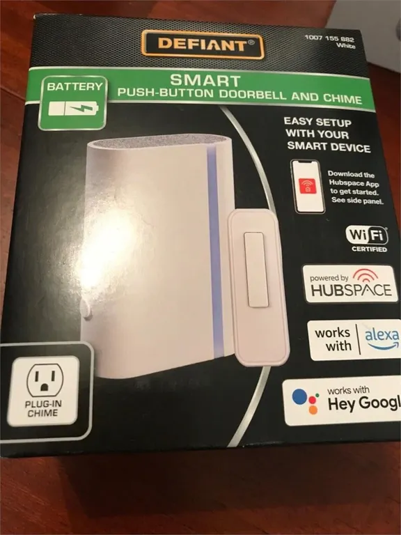 Defiant DF-3015-00 White Wi-Fi Smart Doorbell