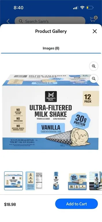 Ultra-Filtered Vanilla Protein Shake