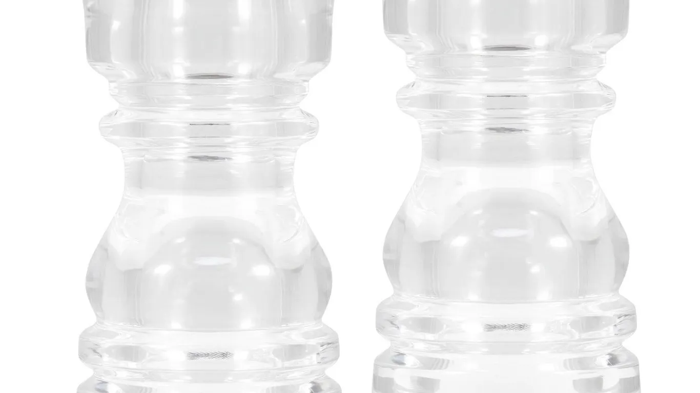 Cole Mason Salt And Pepper Shaker Set 13cm Clear