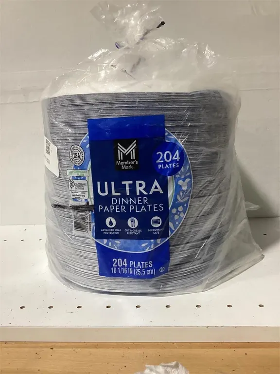 Ultra Dinner Paper Plates 10 Inch 204 Count