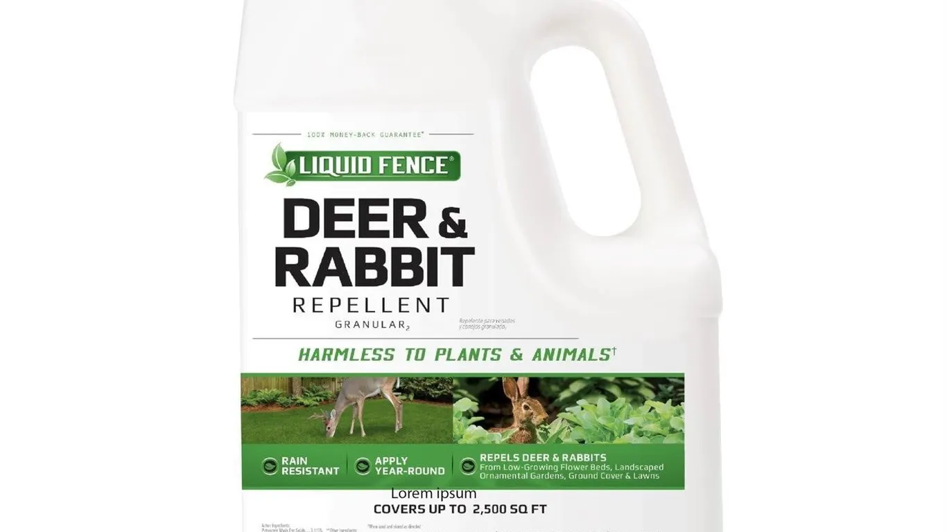 Liquid Fence 5lb Deer Rabbit Repellent Granular
