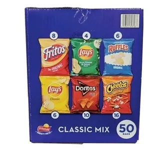 Snack Bundle Frito Lay Potato Chips 50ct Mix