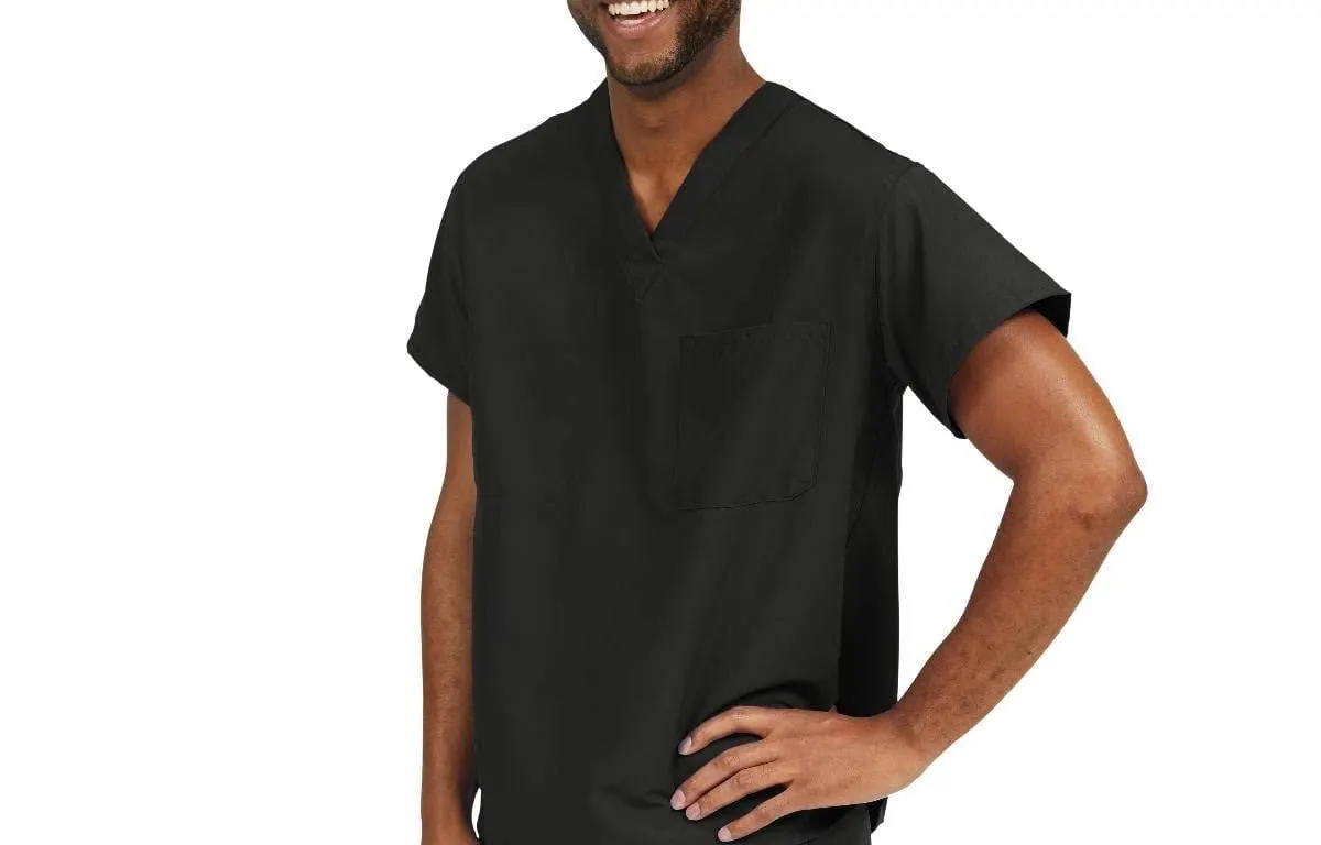 Medline 810DKWM-CA Scrub Top Medium Black