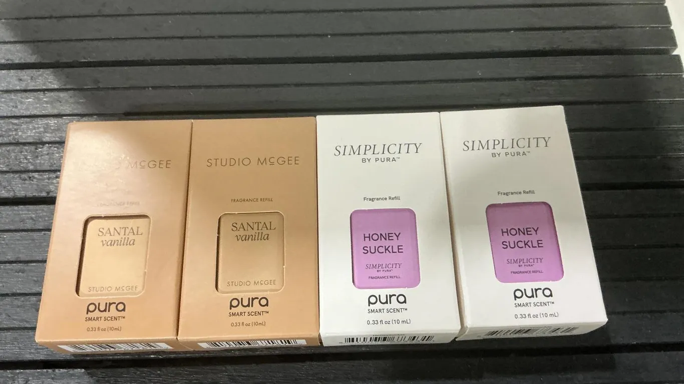 Pura Smart Scent Fragrance Refill 4 Pack Bundle